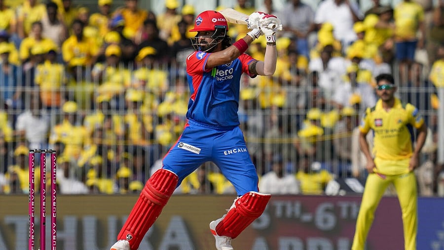 <div class="paragraphs"><p>Delhi Capitals’ KL Rahul plays a shot during an Indian Premier League (IPL) 2025 T20 cricket match between Chennai Super Kings and Delhi Capitals, at the MA Chidambaram Stadium, in Chennai, Saturday, April 5, 2025.</p></div>