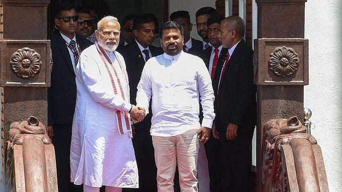 <div class="paragraphs"><p>Prime Minister Narendra Modi with Sri Lankan President Anura Kumara Dissanayake. </p></div>