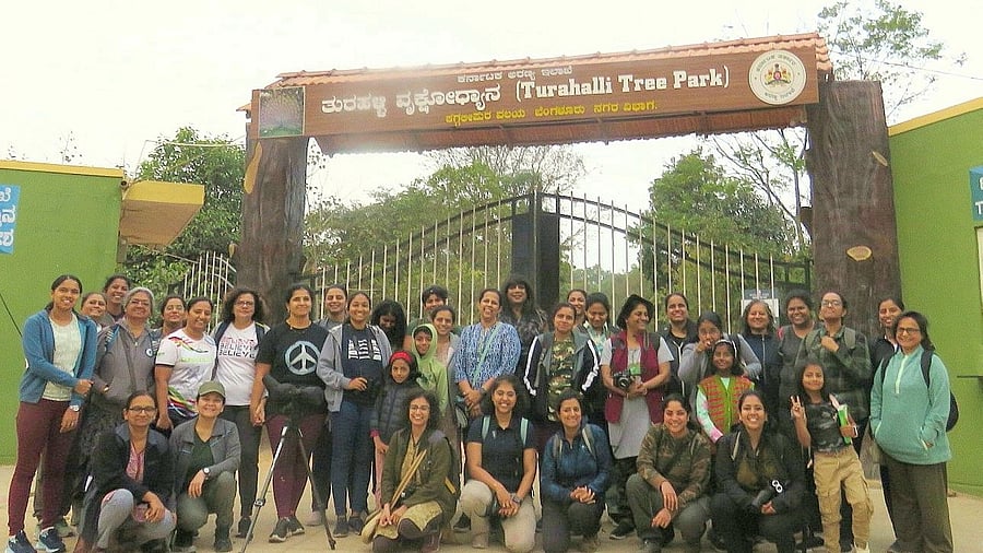 At the Turahalli Tree Park. Photo courtesy Deepa Mohan