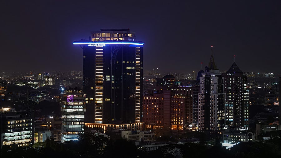 <div class="paragraphs"><p>An aerial view of skyline buildings in Bengaluru.</p></div>