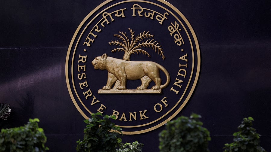 <div class="paragraphs"><p>Reserve Bank of India  logo is seen inside its headquarters in Mumbai</p></div>