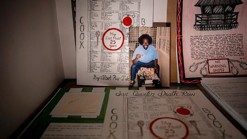 <div class="paragraphs"><p>Albert Jones, a 60-year-old killer who wrote 11 books while confined to 1-EB-117, his cell in the prison's East Block for a quarter-century.</p></div>