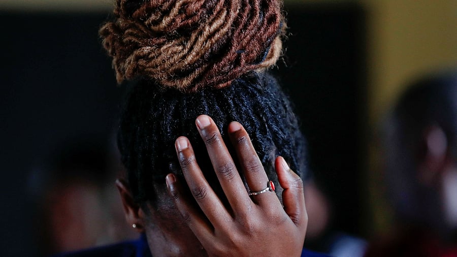 <div class="paragraphs"><p>A Kenyan woman covers her face. Representational purpose. </p></div>