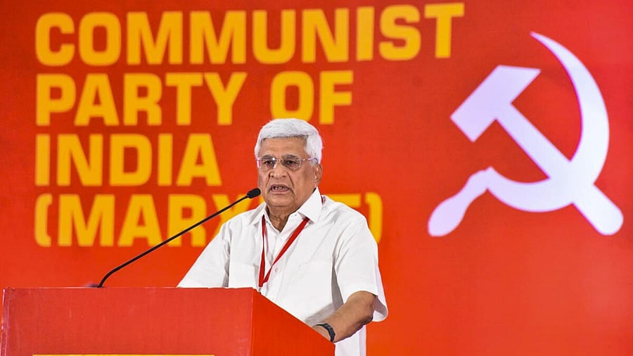 <div class="paragraphs"><p>Senior CPI(M) leader Prakash Karat speaks during the 24th party congress, in Madurai, Tamil Nadu</p></div>