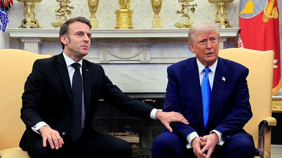 <div class="paragraphs"><p>French President Emmanuel Macron and US President Donald Trump.</p></div>