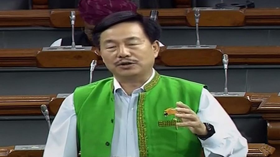 <div class="paragraphs"><p>Arunachal BJP MP Tapir Gao speaks in the Lok Sabha. </p></div>
