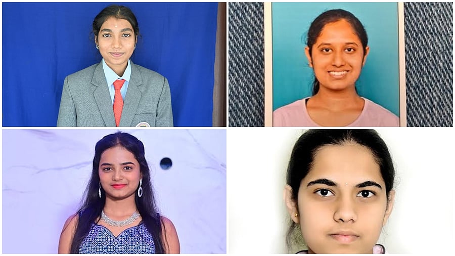 <div class="paragraphs"><p>(Clockwise from top L) M A Tejaswini,&nbsp;G Dhatri,&nbsp;&nbsp;K Harshini and N J Pranathi</p></div>