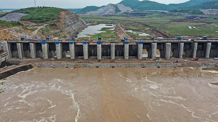 <div class="paragraphs"><p>A file image of water being released to delta through the Polavaram project in Andhra Pradesh.&nbsp;</p></div>