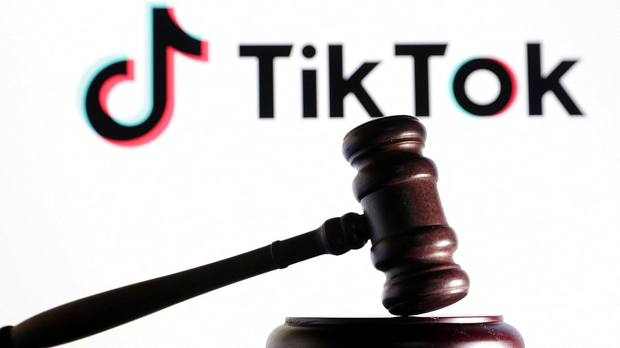 <div class="paragraphs"><p>Tik Tok logo and a judge gavel are seen in this illustration.</p></div>