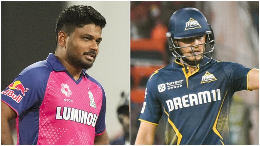 <div class="paragraphs"><p>Rajasthan Royals' skipper Sanju Samson and Gujrat Titans' captain Shubhman Gill.</p></div>