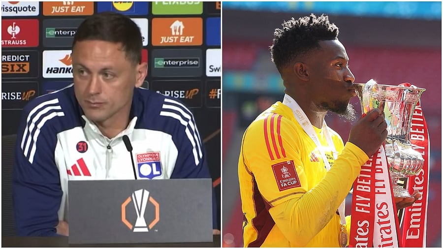<div class="paragraphs"><p>Nemanja Matic during the UEL press conference, Andre Onana's reaction post photo.</p></div>