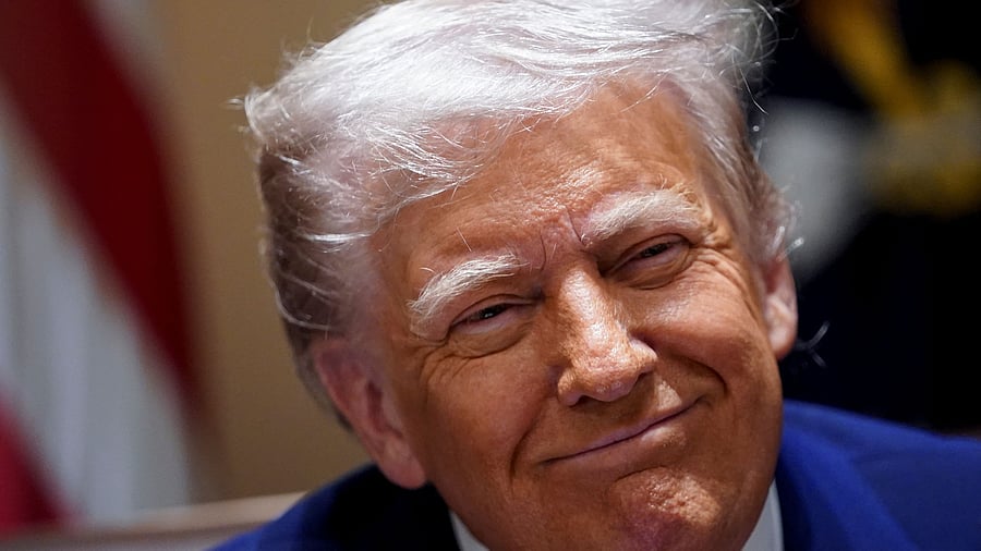 <div class="paragraphs"><p>U.S. President Donald Trump attends a cabinet meeting at the White House in </p></div>