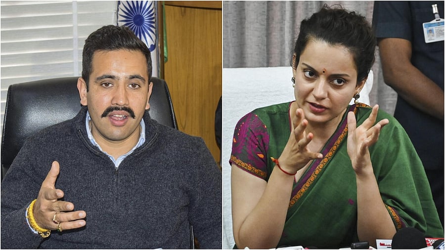 <div class="paragraphs"><p> Vikramaditya Singh (left) and Kangana Ranaut.&nbsp;</p></div>