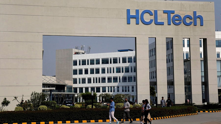 <div class="paragraphs"><p>Employees of HCLTech walk inside the office premises on the outskirts of Lucknow. (Representative image)</p></div>
