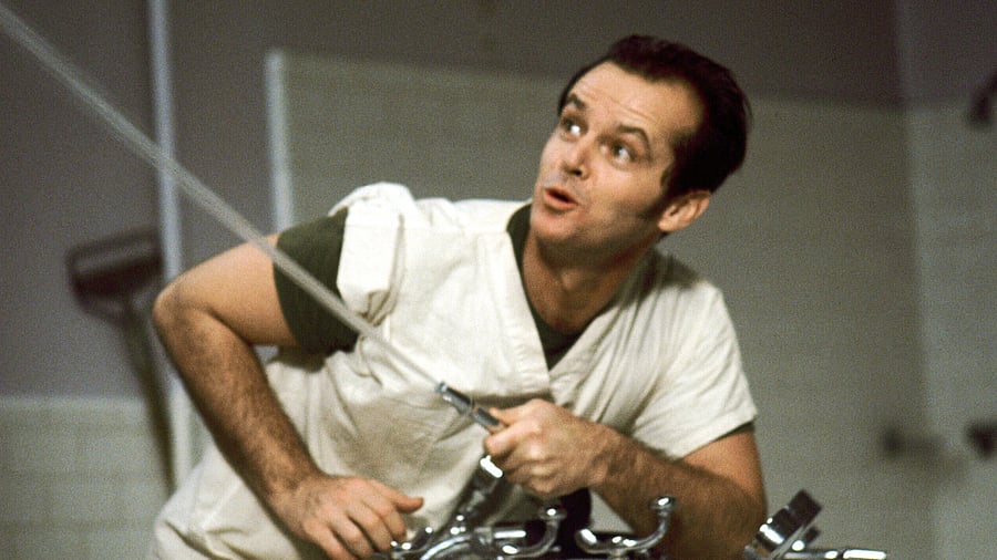 Jack Nicholson in 'One Flew Over the Cuckoo's Nest'.