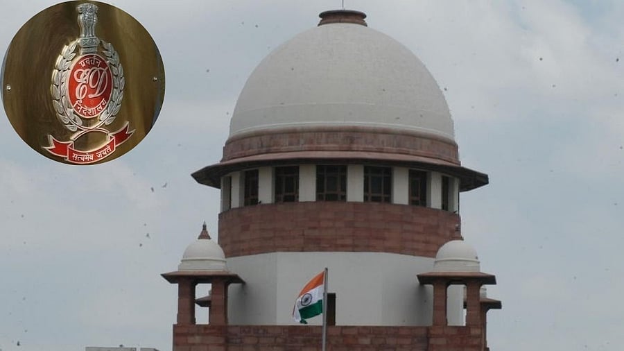 <div class="paragraphs"><p>The Supreme Court of India. Inset: Logo of ED.</p></div>