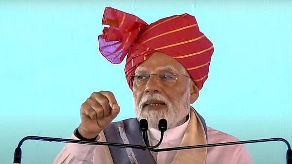 <div class="paragraphs"><p> Prime Minister Narendra Modi addresses a gathering during laying of foundation stone and inauguration of various development projects, in Yamuna Nagar, Haryana.</p></div>