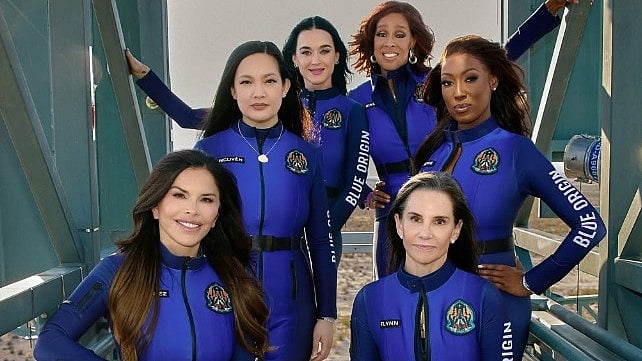 <div class="paragraphs"><p>The blue jumpsuit adorned by all six members of the crew has been made by Ms. Sanchez.</p></div>