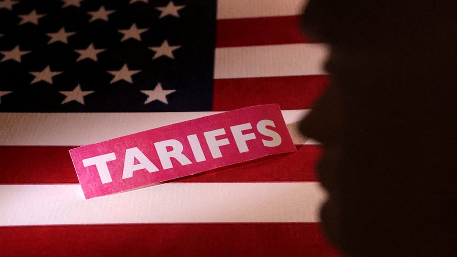 <div class="paragraphs"><p>A 3D-printed figure of U.S. President Donald Trump, a U.S. flag and a "tariffs" label are seen in this illustration taken April 10, 2025. </p></div>