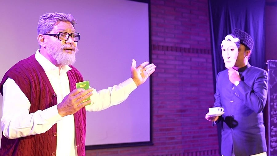 The play ‘The Trial of Abdus Salam’ features two actors.