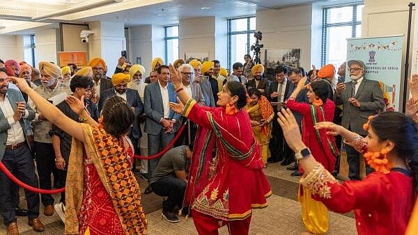 <div class="paragraphs"><p>Artists perform Bhangra during the first Baisakhi celebration at the State Capitol in Olympia, Washington.</p></div>