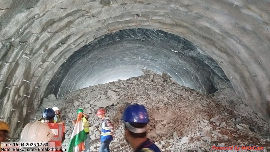 <div class="paragraphs"><p>The breakthrough in the Silkyara bend-Barkot road tunnel, where 41 workers were trapped for over two weeks in 2023, was achieved on Wednesday, with the excavation from both sides completed.</p></div>
