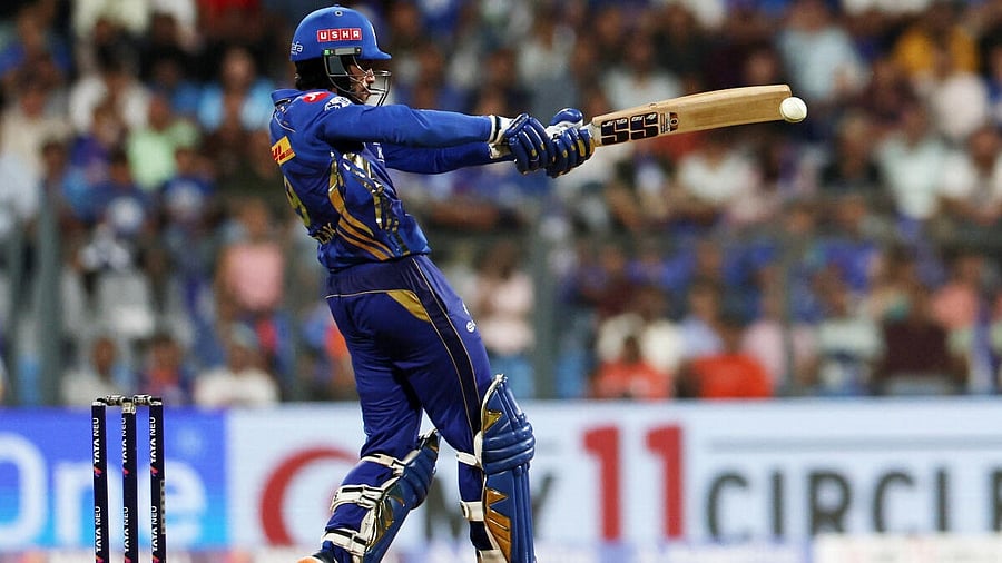 <div class="paragraphs"><p>Mumbai Indians' Tilak Varma in action.</p></div>