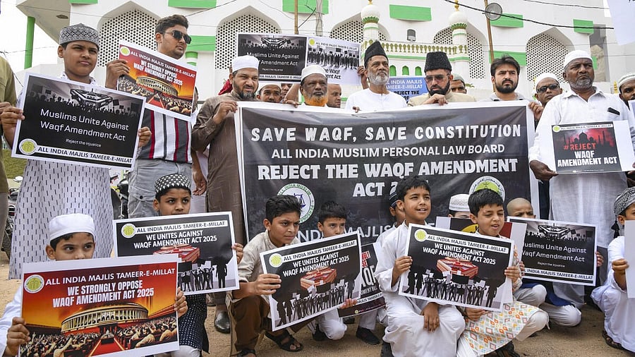 <div class="paragraphs"><p>Protest against Waqf (Amendment) Act</p></div>