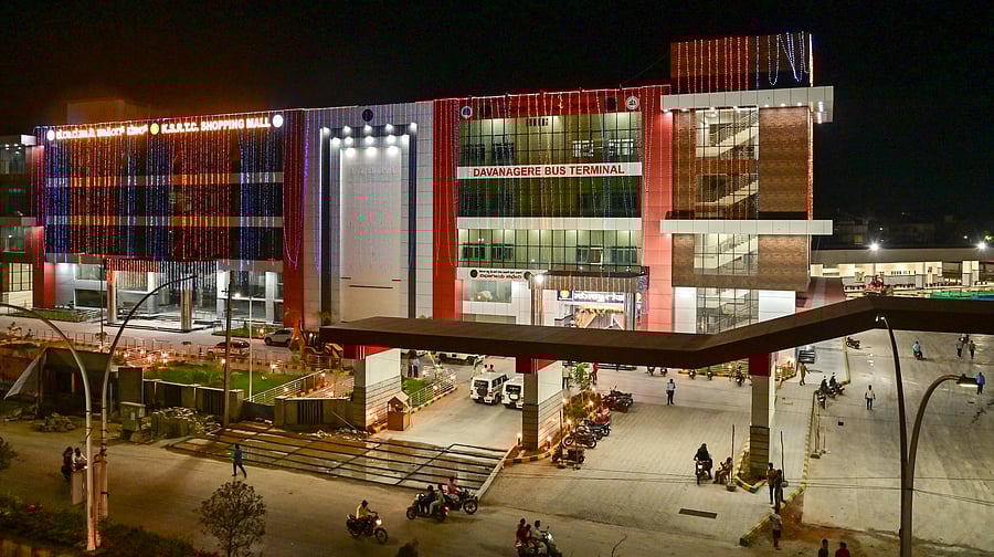 <div class="paragraphs"><p>The newly constructed KSRTC bus terminal, with 1.3 lakh sqft commercial space, in Davangere. </p></div>