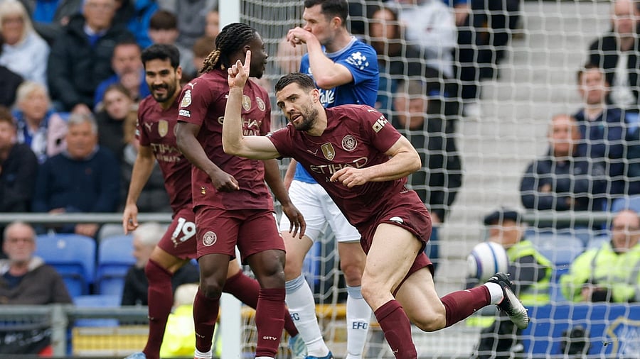 <div class="paragraphs"><p>Mateo Kovacic celebrates scoring their second goal against Everton, April 19, 2025.</p></div>