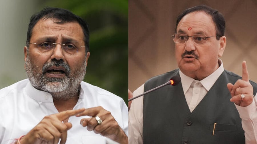 <div class="paragraphs"><p>Nishikant Dubey, J P Nadda.</p></div>