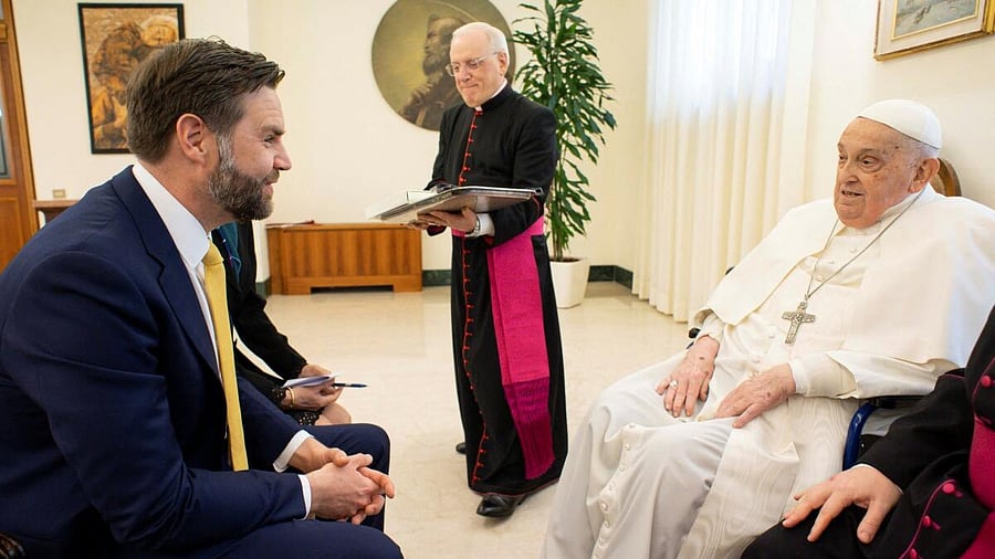 <div class="paragraphs"><p>Pope Francis meets with U.S. Vice President JD Vance on Easter Sunday at the Vatican. </p></div>
