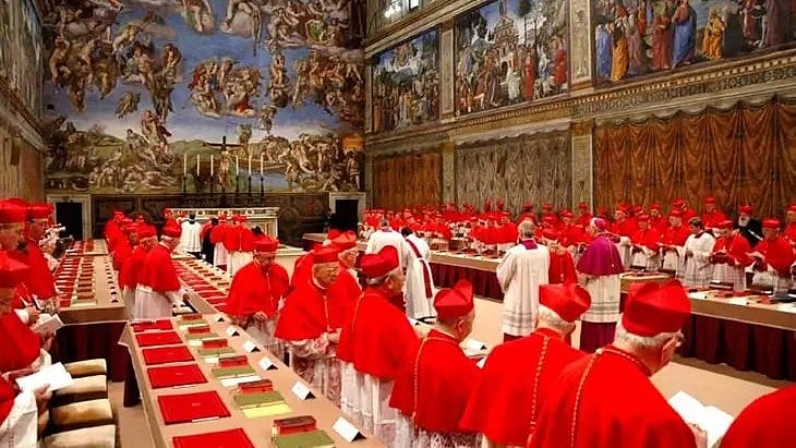 <div class="paragraphs"><p>Image showing a Conclave to elect the Pope. For representational purposes.</p></div>