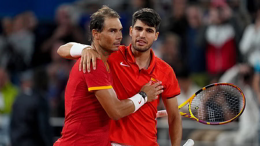 <div class="paragraphs"><p>Carlos Alcaraz and Rafael Nadal.</p></div>