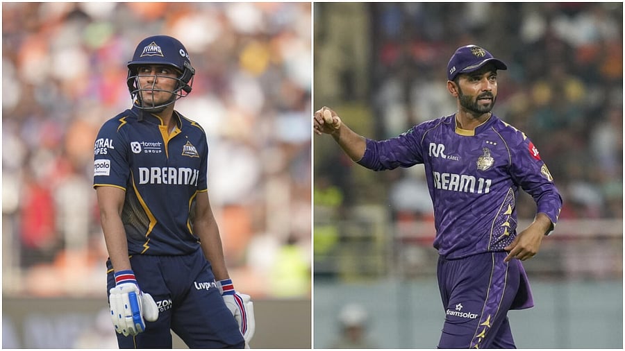 <div class="paragraphs"><p>GT's skipper Shubhman Gill (left) and his KKR counterpart Ajinkya Rahane.</p></div>