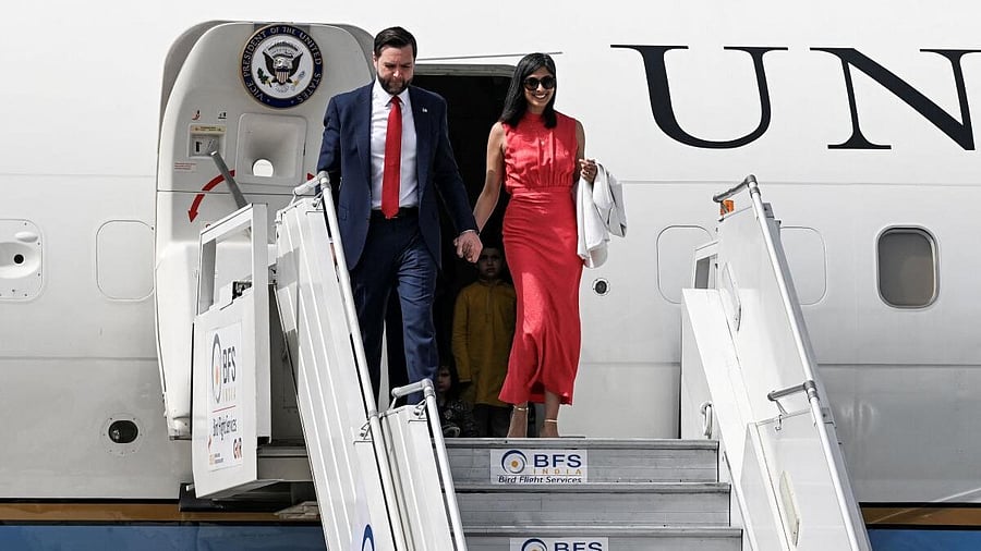 <div class="paragraphs"><p>US Vice President JD Vance and Second Lady Usha Vance</p></div>