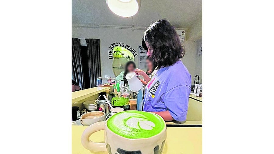 <div class="paragraphs"><p>The OG matcha latte is one of the frequently ordered drinks at Yashika V’s matcha bar in Victoria Layout.</p></div>