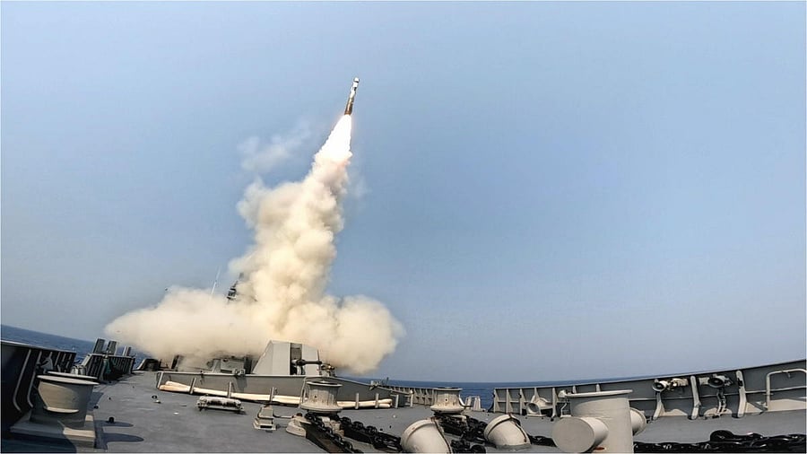 <div class="paragraphs"><p> BrahMos  missile being launched launched. (Image for representational purpose)</p></div>