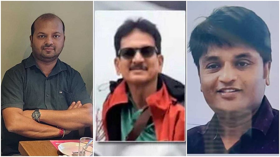 <div class="paragraphs"><p>(From left) Manish Ranjan, an Intelligence Bureau officer; J Chandramouli, a retired bank employee from Visakhapatnam; Somisetty Madhusudhan Rao from Kavali in Nellore district</p></div>