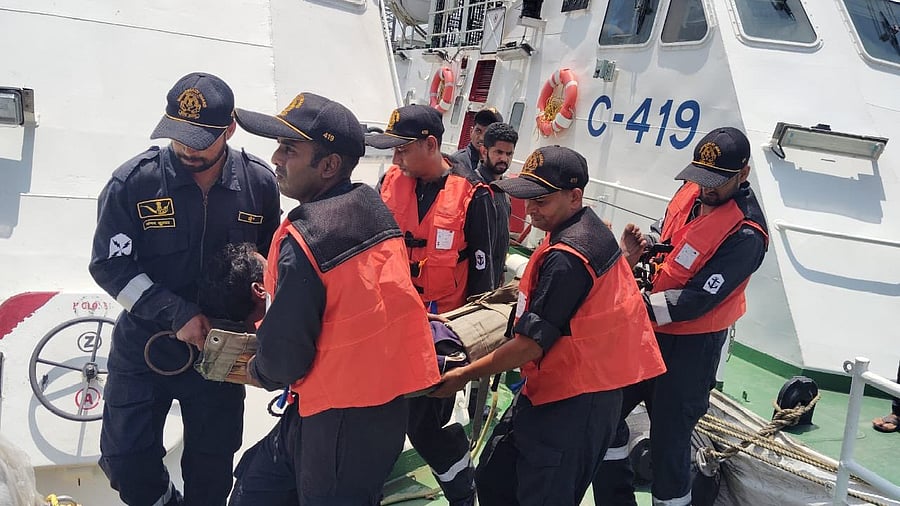 <div class="paragraphs"><p>'The patient, suffering severe chest pain and seizures, was safely evacuated and handed over to fisheries association Jafrabad for further medical care. Condition stable,' the ICG said in the post.</p></div>