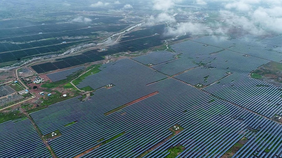 <div class="paragraphs"><p>A view of 750 MW Solar Power Plant Project in Rewa, Madhya Pradesh.</p></div>