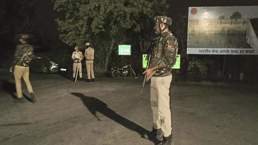 <div class="paragraphs"><p>Security personnel keep vigil amid high alert after terrorists attacked a group of tourists at Pahalgam.</p></div>