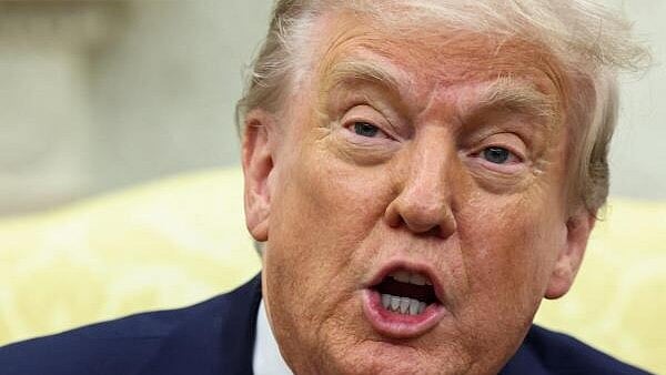 <div class="paragraphs"><p>US President Donald Trump speaks as he meets with Norway's Prime Minister Jonas Gahr Stoere (not pictured) in the Oval Office of the White House in Washington.&nbsp;</p></div>