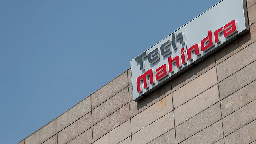 <div class="paragraphs"><p>Tech Mahindra logo is seen on its office building in Noida on the outskirts of New Delhi.</p></div>