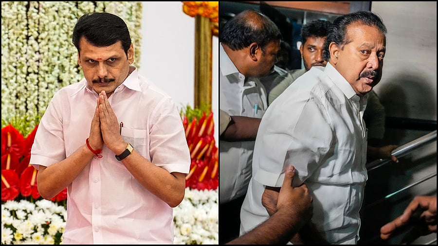 <div class="paragraphs"><p>V Senthil Balaji (L) and&nbsp;K Ponmudy (R).</p></div>