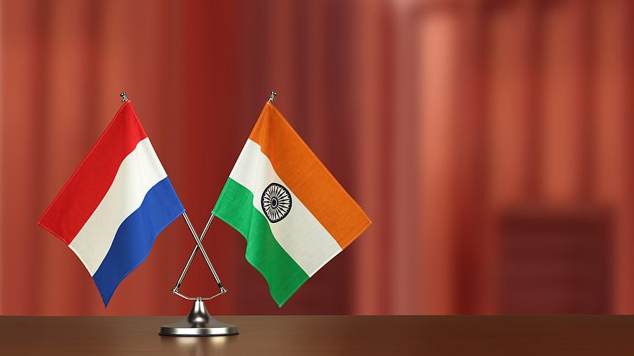 <div class="paragraphs"><p>Image for representation showing flags of India and Netherlands.</p></div>