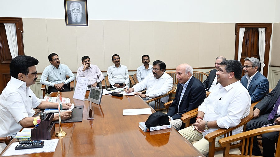 <div class="paragraphs"><p>Prem Watsa, Chairman and CEO of Fairfax Financial Holdings, discussed the company’s potential investment opportunities in Tamil Nadu with Chief Minister M K Stalin.</p></div>