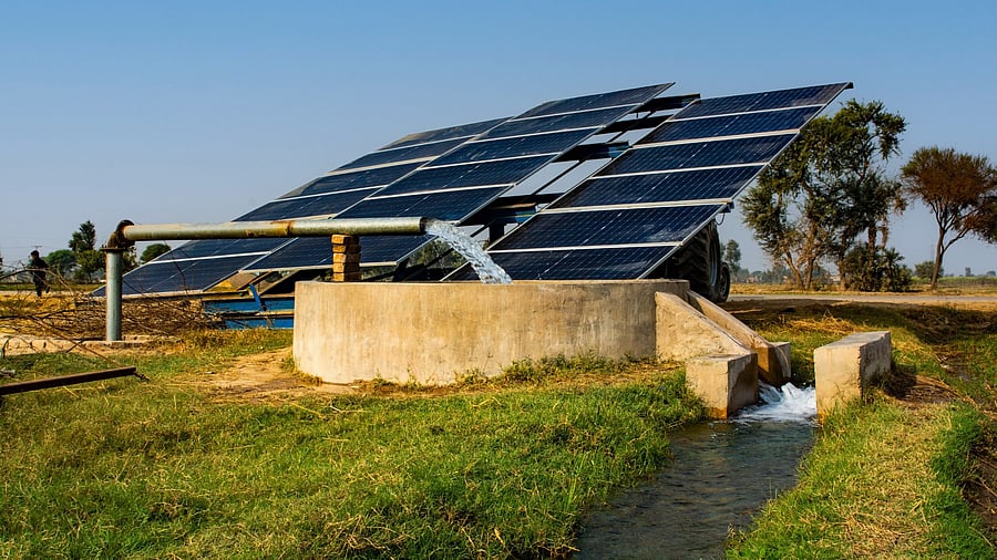 <div class="paragraphs"><p>Solar panels on a field. Image for representation.</p></div>