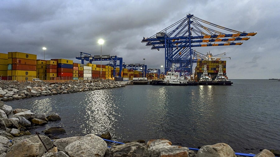 <div class="paragraphs"><p>A view of the Vizhinjam International Sea Port that will be inaugurated on May 2.&nbsp;</p></div>
