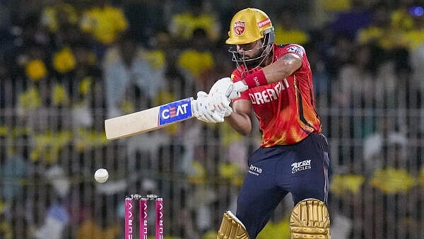 <div class="paragraphs"><p>Punjab Kings' captain Shreyas Iyer plays a shot during an Indian Premier League (IPL) 2025 T20 cricket match between Chennai Super Kings and Punjab Kings, at the MA Chidambaram Stadium, in Chennai.&nbsp;</p></div>